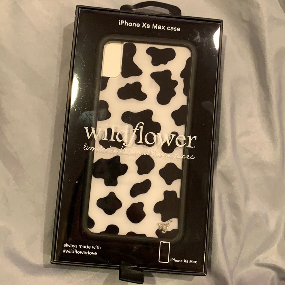 Wildflower iPhone XS Max Cow Print Case
